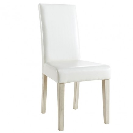 Silla Moderna Salón Comedor Guevara Color Blanco