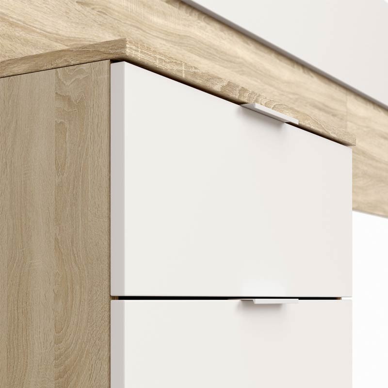 Dormitorio Matrimonio Estilo Nórdico Pack Muebles Alba II 150x190 cm Dormitorio Matrimonio Estilo Nórdico Pack Muebles Alba II 150x190 cm
