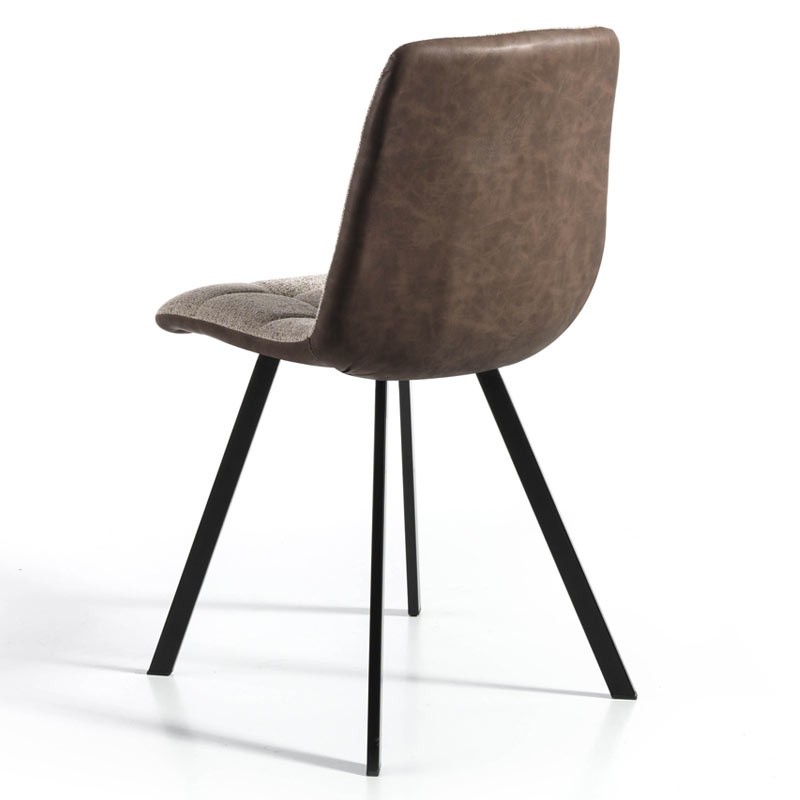 Silla beige Delta trasera ecopiel marrón Silla beige Delta trasera ecopiel marrón