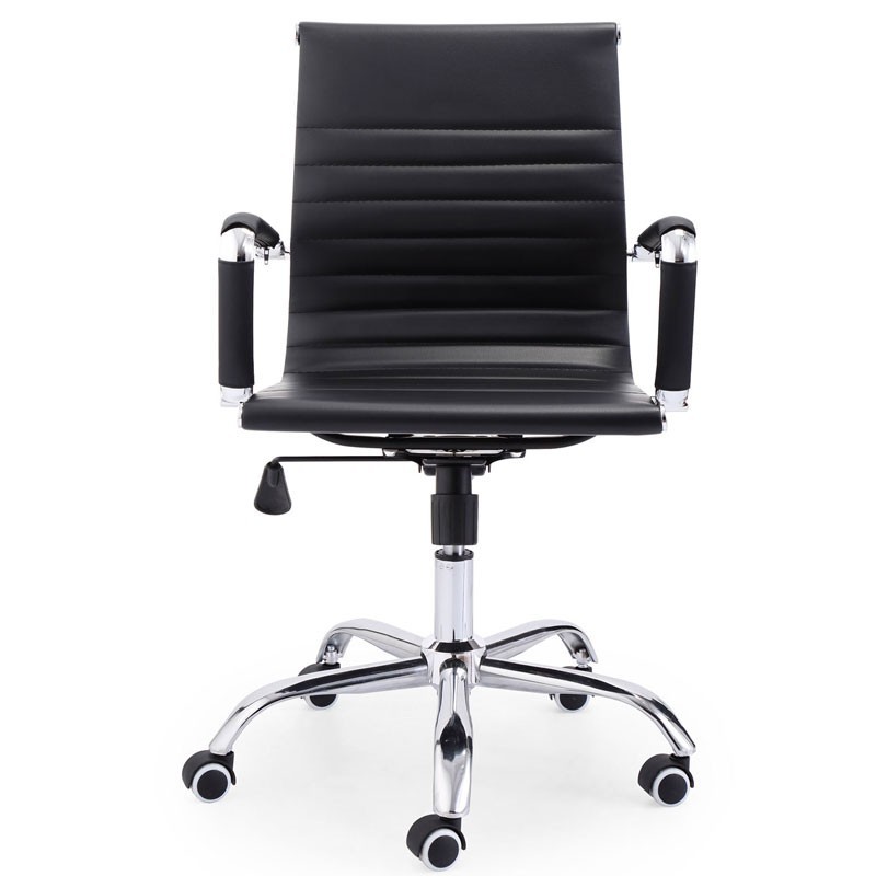 Silla despacho y oficina negra con ruedas