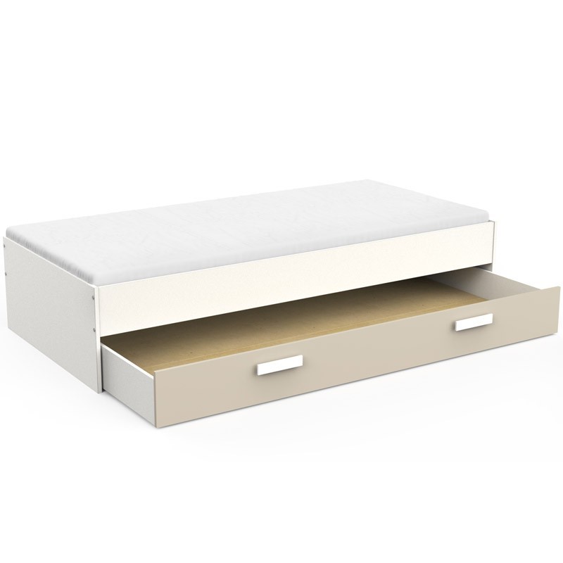 Cama Nido Tidy Juvenil Blanco y Arcilla 200x90 cm Cama Nido Tidy Juvenil Blanco y Arcilla 200x90 cm