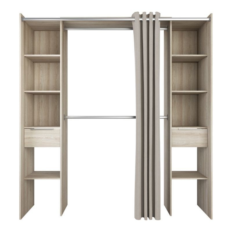 Armario Abierto Dana Roble Habitación 115-190x203 cm