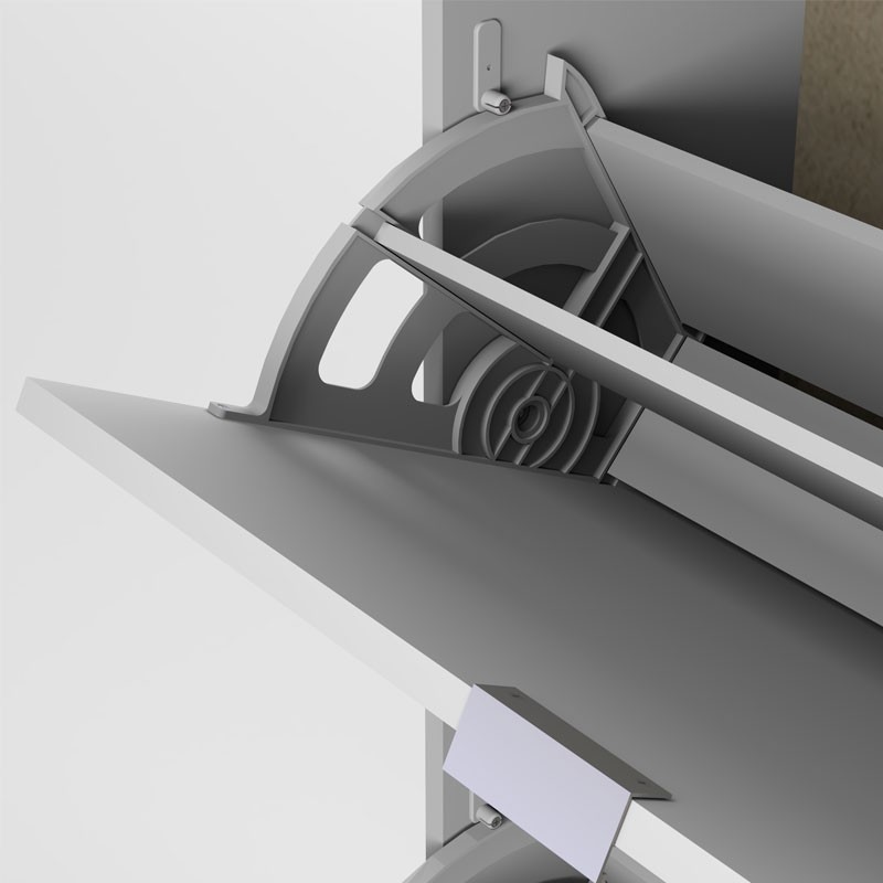 Zapatero 3 puertas Manhattan 117x60x24 cm