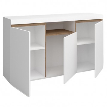 Pack salón Elis blanco y naturale_Aparador_2