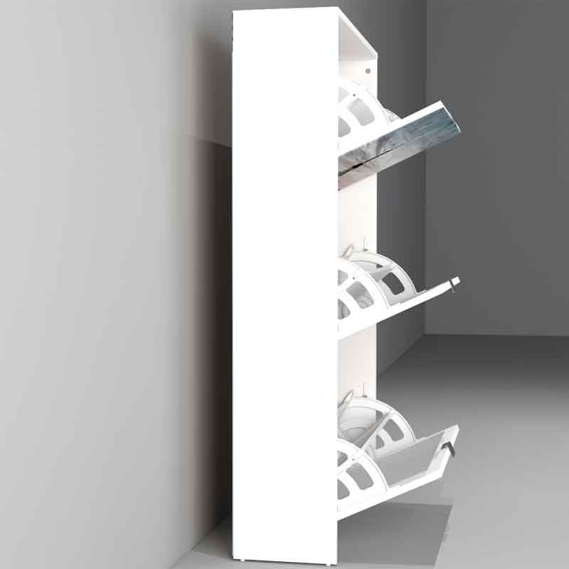 Zapatero 3 puertas Manhattan 117x60x24 cm