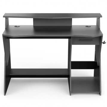 Mesa Gamer Skin Gris Y Negro_2