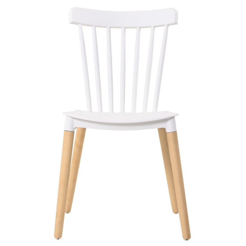 Silla comedor Alna color blanco patas haya Silla comedor Alna color blanco patas haya