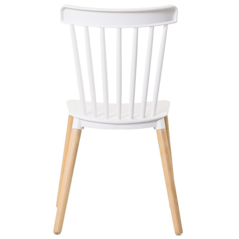 Silla comedor Alna color blanco patas haya Silla comedor Alna color blanco patas haya