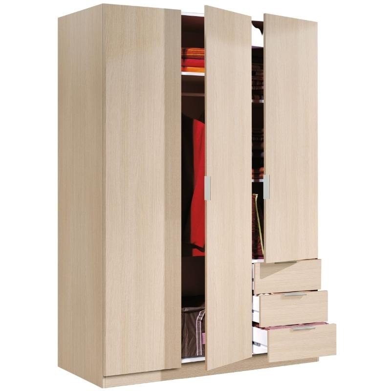 Habitación Juvenil Moderna Pack Muebles Color Roble Estilo Moderno