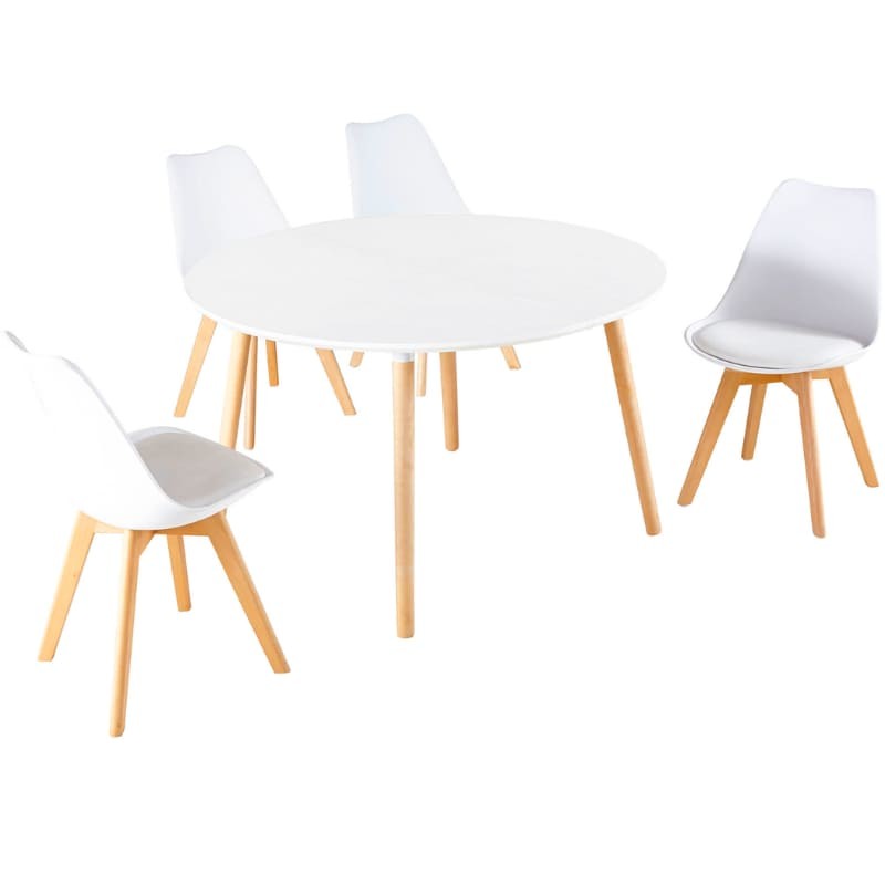 Conjunto mesa y sillas estilo Nórdico