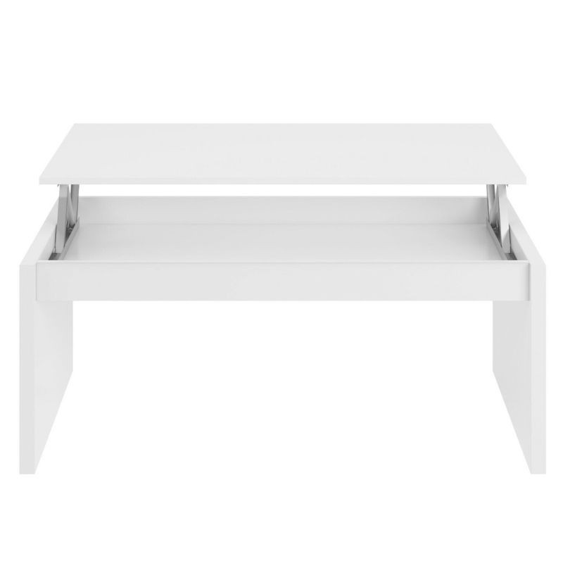 Pack muebles salón moderno mesa elevable blanca