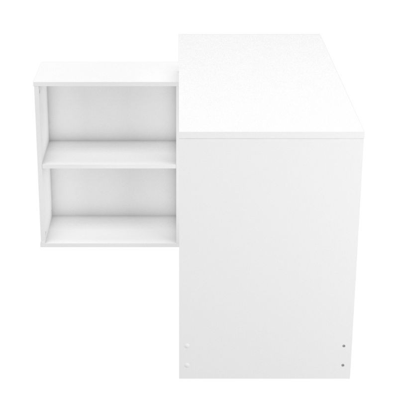 Mesa Escritorio Moderno Con Estanteria Baja Color Blanco_1 Mesa Escritorio Moderno Con Estanteria Baja Color Blanco_1