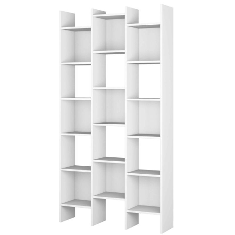 Pack 4 Estantería modernas blanco artic 192x96x25 cm LADO 2 Pack 4 Estantería modernas blanco artic 192x96x25 cm LADO 2