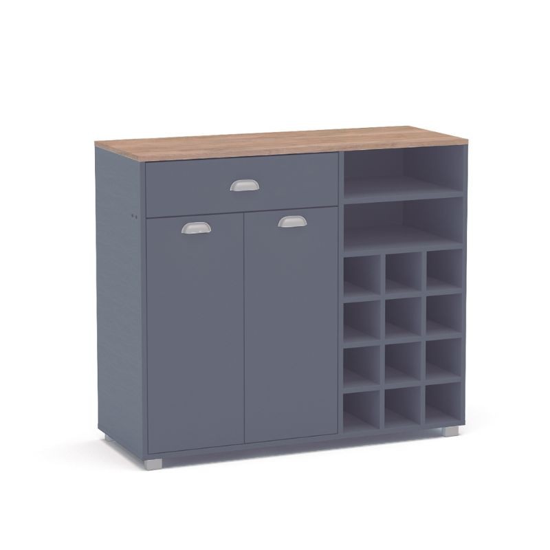 Buffet Barkery Gris Grafito Botellero_1 Buffet Barkery Gris Grafito Botellero_1