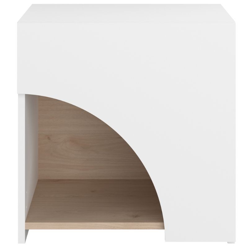 Mesita Noche Arabia Color Blanco  1