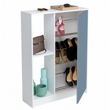 Mueble Zapatero Recibidor Neo Color Azul Y Blanco Brillo 80 cm Mueble Zapatero Recibidor Neo Color Azul Y Blanco Brillo 80 cm