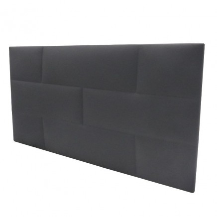 Cabecero Juvenil Tapizado Cube Mini Ladrillo Color Gris
