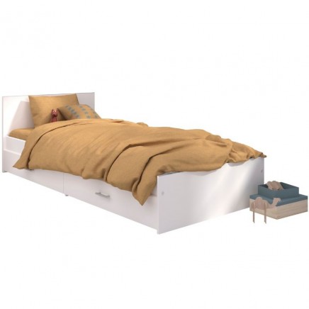 Cama Juvenil Candy con cajones Color Blanco Mate 90x200 cm_portada