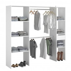 Vestidor Modular Custom Opción B+C Blanco 198x180 cm Vestidor Modular Custom Opción B+C Blanco 198x180 cm