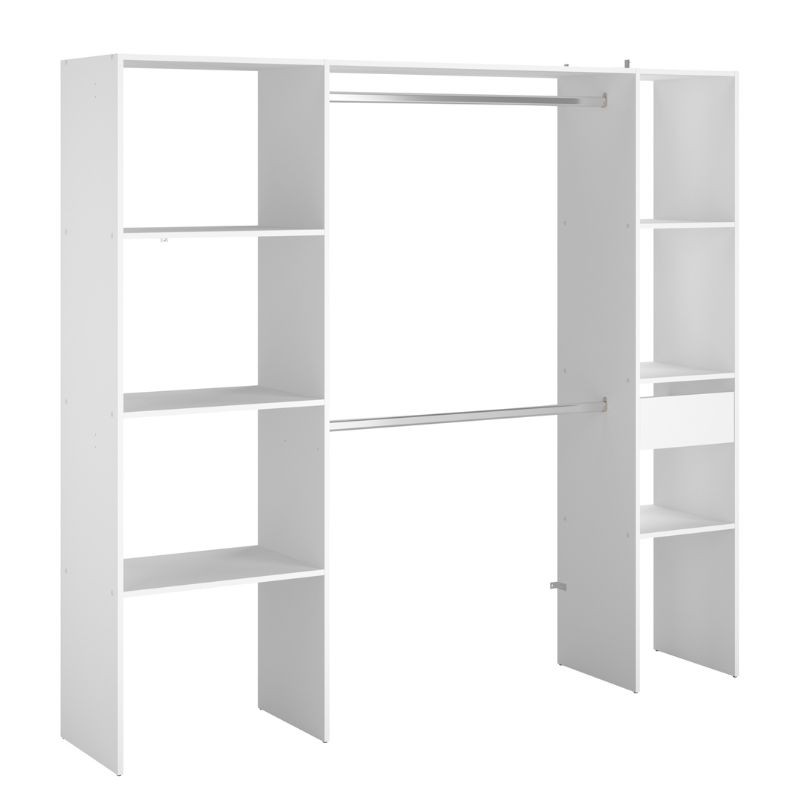 Vestidor Modular Custom Opción B+C_imagen ladeada Vestidor Modular Custom Opción B+C_imagen ladeada