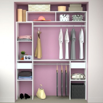 Vestidor Modular Custom Opción C+F_imagen ambiente