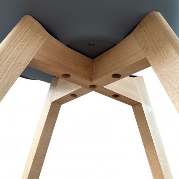 Silla Comedor o Calon Bistro Estolo Nórdico Color Gris_detalle_1