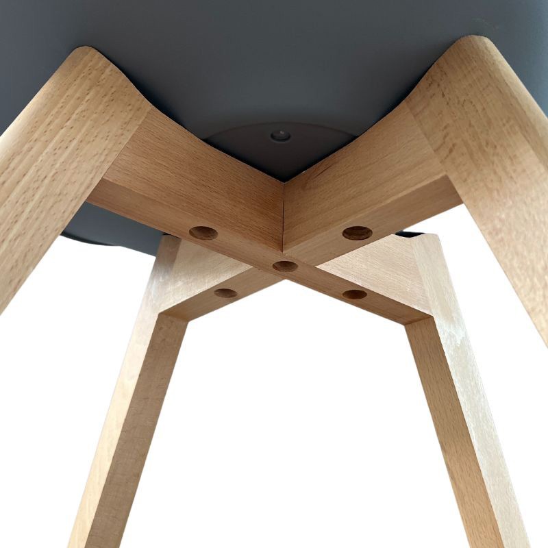 Silla Comedor o Calon Bistro Estolo Nórdico Color Gris_detalle_1