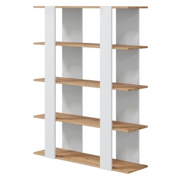 Estantería Deia en color Blanco Artik y Roble Nodi