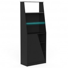 Estantería Librería Gaming Venom Negro Mate 185x72x34 cm