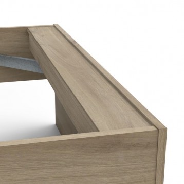 Cama Juvenil Life Color Roble Kronberg Y Blanco_detalle_2