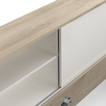 Cama Life Con Almacenaje Dormitorio Juvenil Blanco Y Roble Kronberg_detalle_2