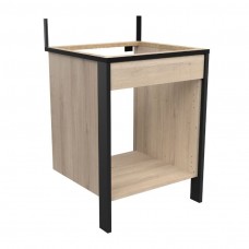 Módulo Cocina Industriale Horno Roble Kronberg Y Negro Mate 64 cm Módulo Cocina Industriale Horno Roble Kronberg Y Negro Mate 64 cm