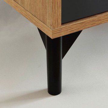 Detalle patas de Aparador Salón Comedor Anori Con Patas Color Roble Gold Y Gri 2