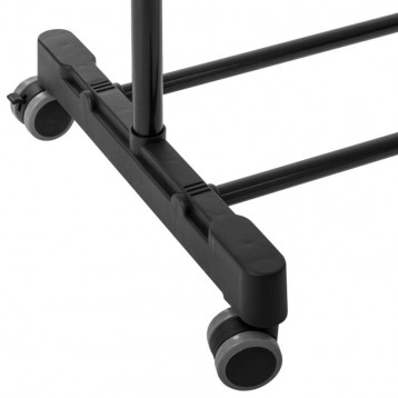 Detalle 3 Perchero De Ropa Burro Icare Con Ruedas Elevable Negro y Gris