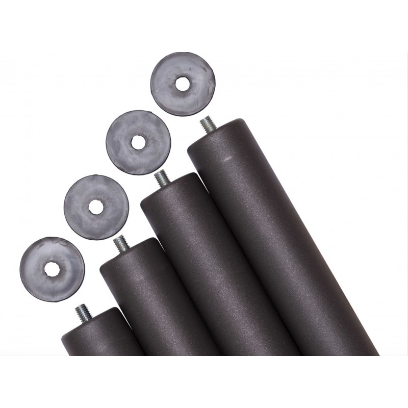 Juego de Patas para Somier Cilíndricas 25 cm (Pack 6)