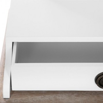 Tocador con espejo Chrysa blanco y madera_Detalle_2