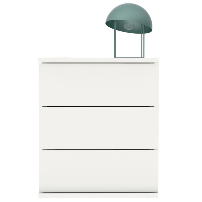 Pack cabecero juvenil y mesitas Nova Blanco Mate_Mesita_2