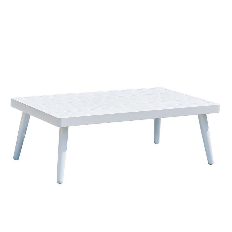 Conjunto Muebles Exteriores 4 Piezas Miramar Color Blanco_Mesa Conjunto Muebles Exteriores 4 Piezas Miramar Color Blanco_Mesa