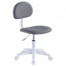 Silla Elevable Terri Giratoria Estudio Color Gris y Blanco Silla Elevable Terri Giratoria Estudio Color Gris y Blanco