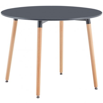 Mesa fiaj de comedor redonda Nordika gris y haya_Portada