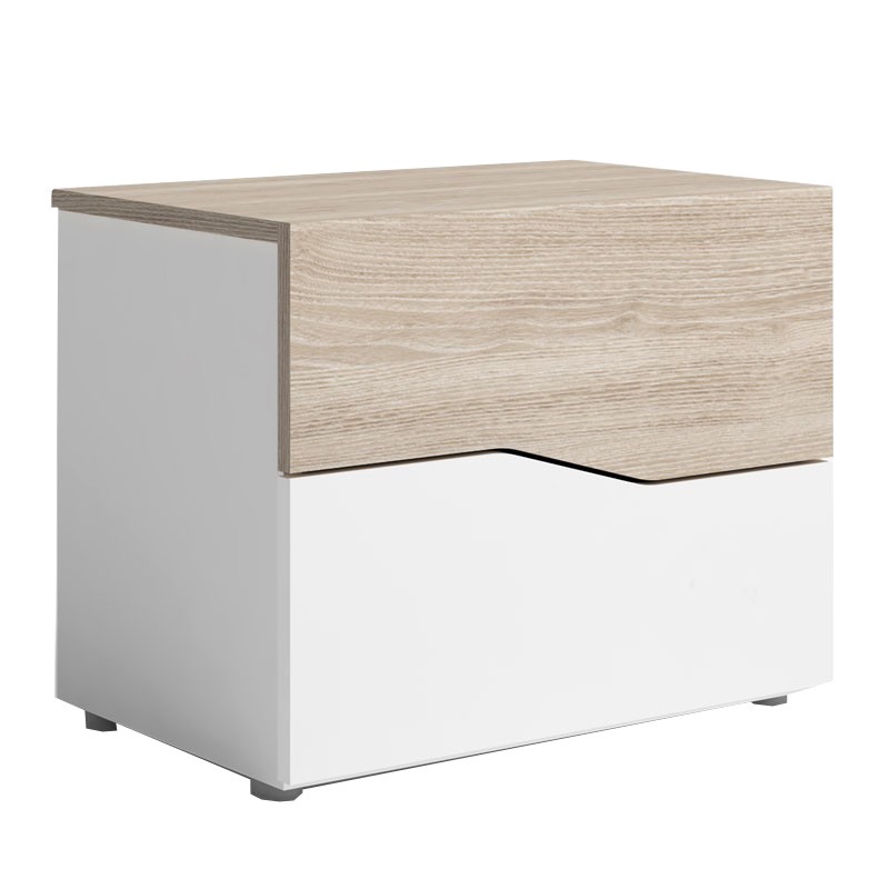 Dormitorio Matrimonio Estilo Nórdico Completo Blanco y Sahara 150 cm (CAMA OPCIONAL) Dormitorio Matrimonio Estilo Nórdico Completo Blanco y Sahara 150 cm (CAMA OPCIONAL)
