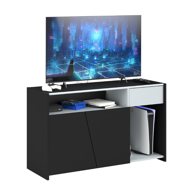 Mueble TV TexGen Color Negro 113x67x40 Cm_3