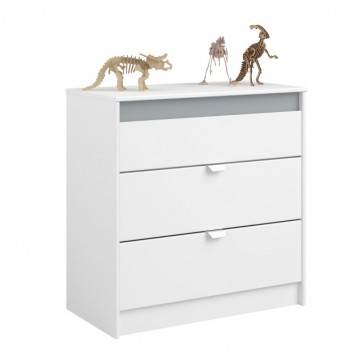 Pack Dormitorio Juvenil Germain Color Blanco (Cama, Cajones Inferiores, Cómoda, Mesita de Noche, Armario, Escritorio)_4