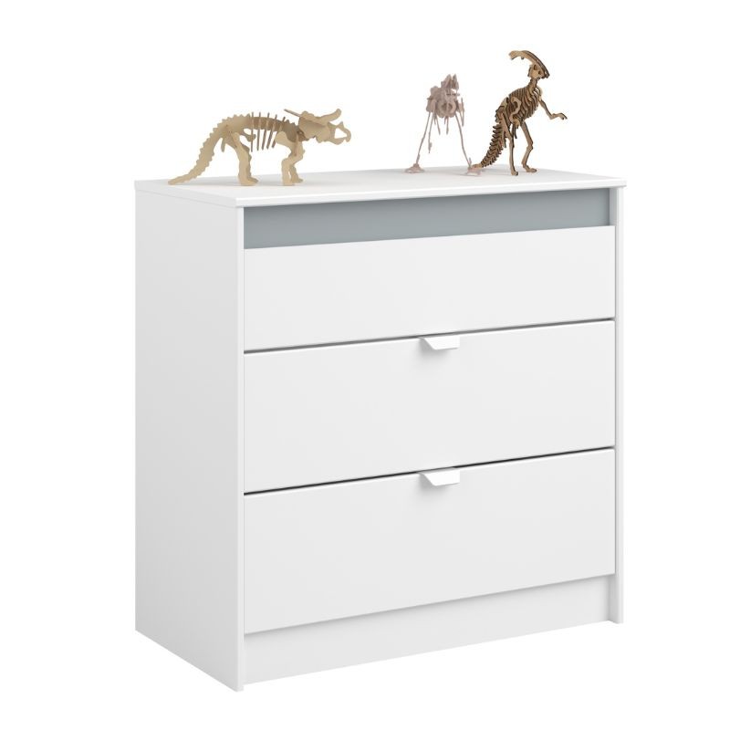 Pack Dormitorio Juvenil Germain Color Blanco (Cama, Cajones Inferiores, Cómoda, Mesita de Noche, Armario, Escritorio)_4