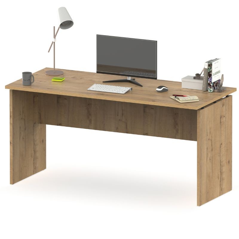 Pack Muebles Despacho Oficina 4 Escritorios Roble Gold_Escritorio