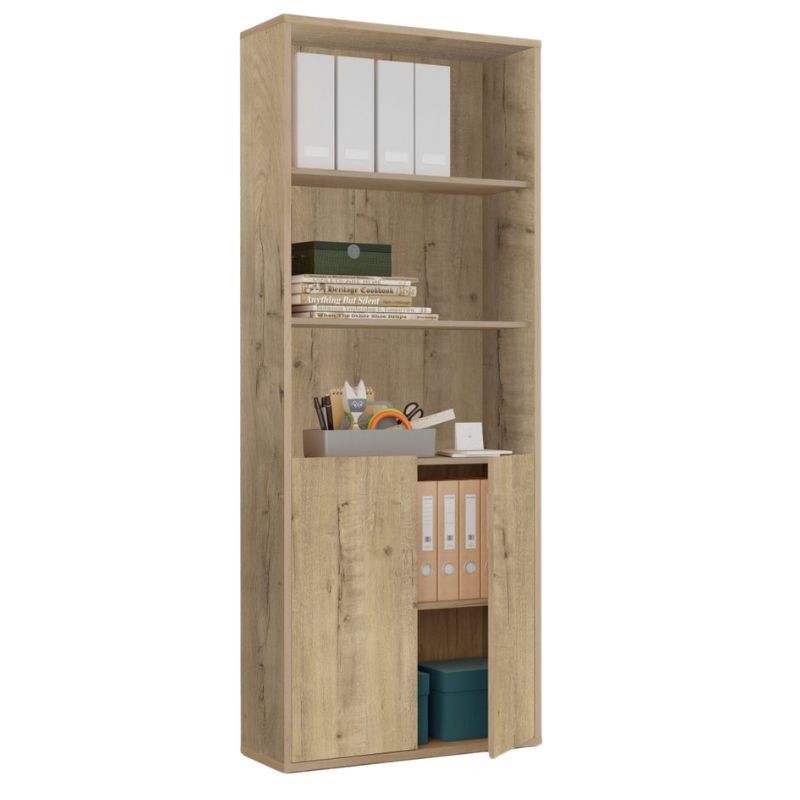 Pack Muebles Despacho 4 Escritorios_Librería Estantería