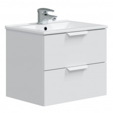 Mueble de baño Suspendido Pequeño Color Blanco Brillo 60 cm (Lavabo opcional)