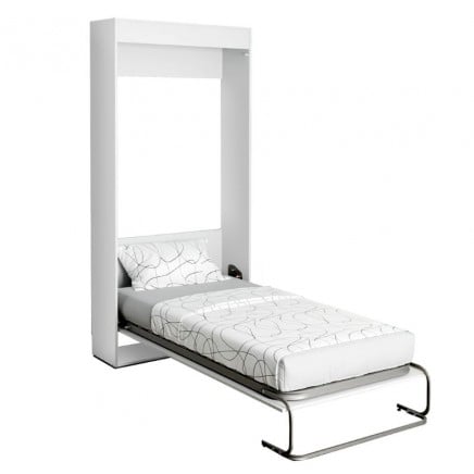 Cama Abatible Vertical Color Blanco 90x190 Cm_Portada