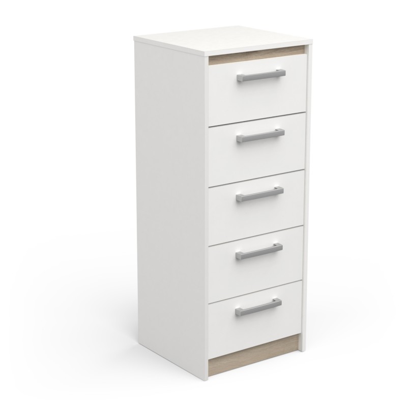 Sinfonier Blanco 5 Cajones Watson 40x107Cm_2 Sinfonier Blanco 5 Cajones Watson 40x107Cm_2