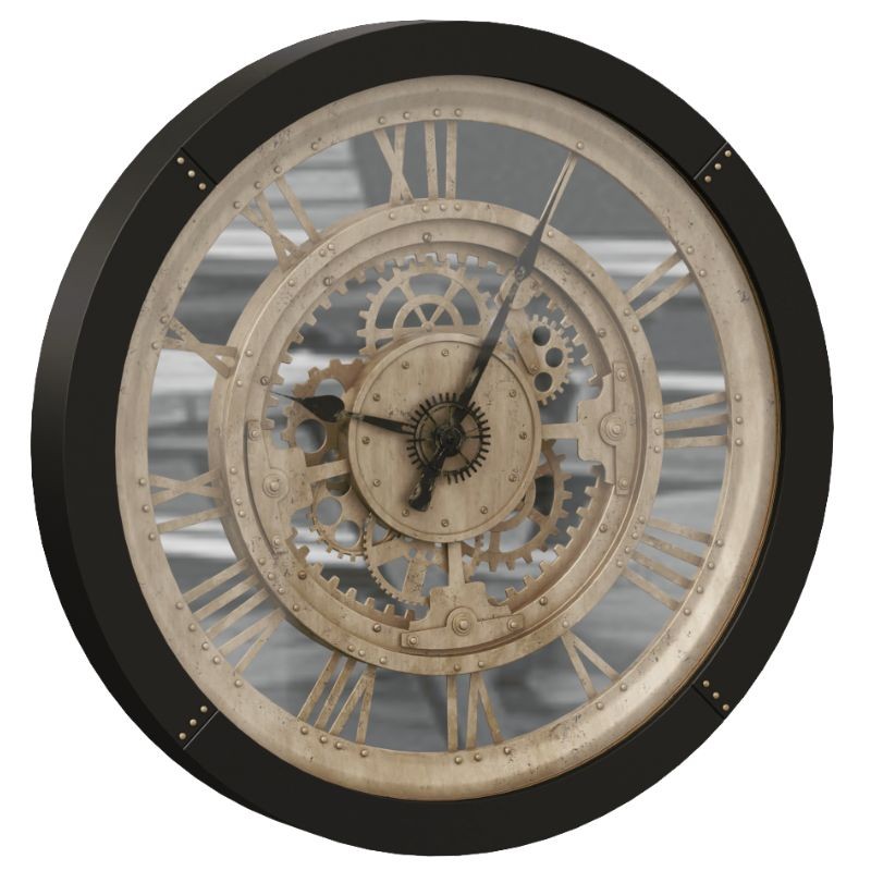 Reloj de pared Ivy Color Negro 61 cm